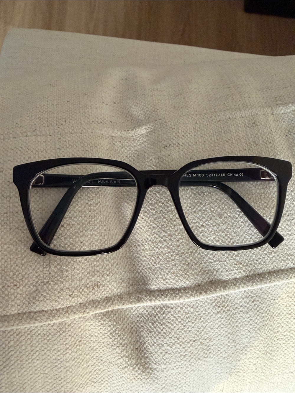 Warby Parker Black Square Cat-Eye Glasses for Women